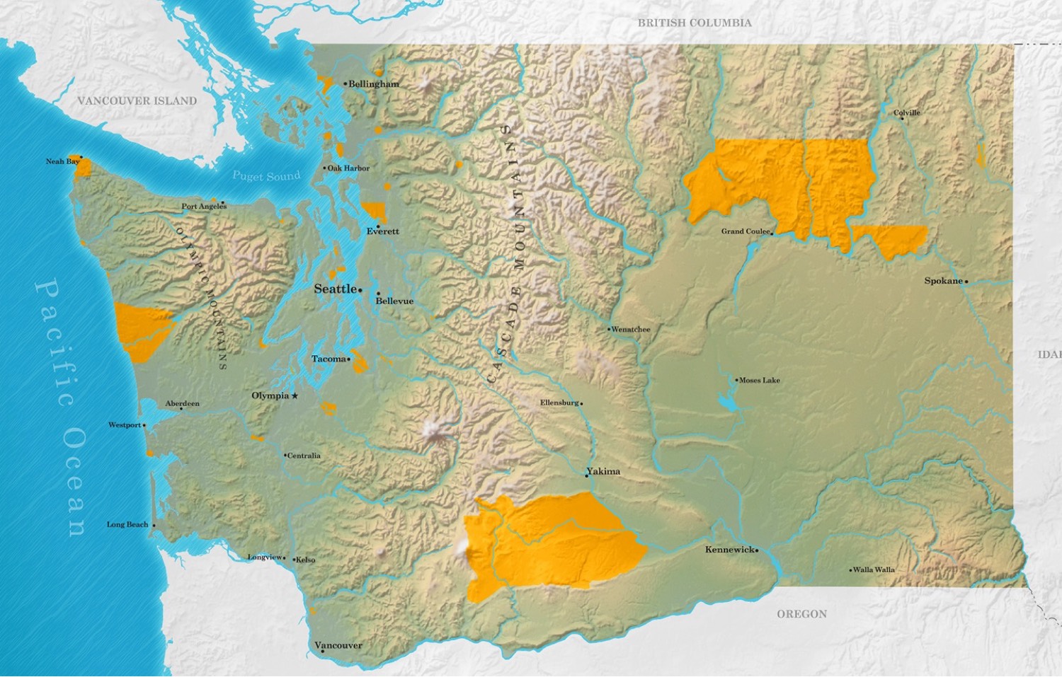 Washington Indian Tribes Map